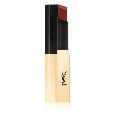 Yves Saint Laurent Rouge Pur Couture The Slim vékony mattító rúzs bőr hatással árnyalat 32 Rouge