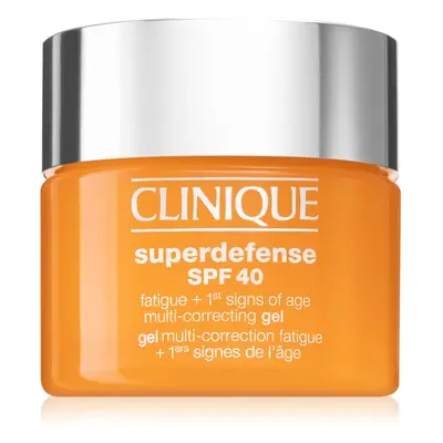 Clinique Superdefense™ SPF 40 Fatigue + 1st Signs of Age Multi Correcting Gel hidratáló gél a bő