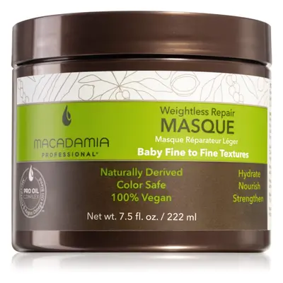 Macadamia Natural Oil Weightless Repair megújító maszk minden hajtípusra 222 ml