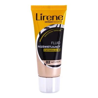 Lirene Vitamin C bőrvilágosító make-up fluid a hosszan tartó hatásért árnyalat 02 Natural 30 ml