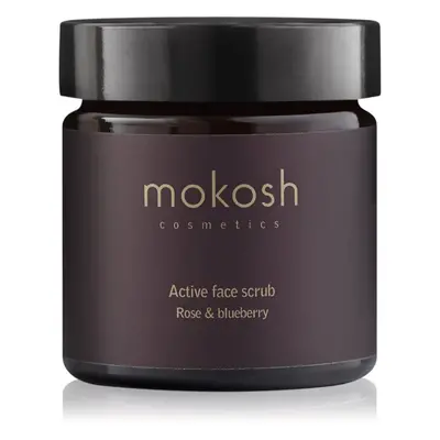 Mokosh Rose & Blueberry hidratáló peeling arcra 60 ml