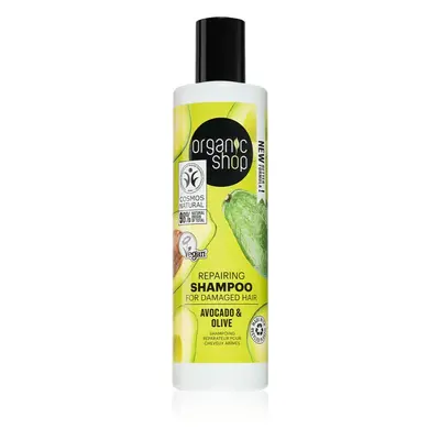 Organic Shop Avocado & Olive megújító sampon a károsult hajra 280 ml