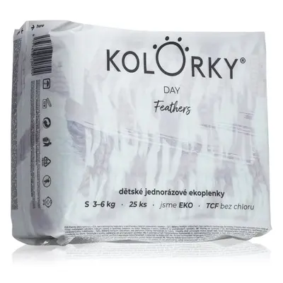 Kolorky Day Feathers eldobható ÖKO pelenkák S méret 3-6 Kg 25 db