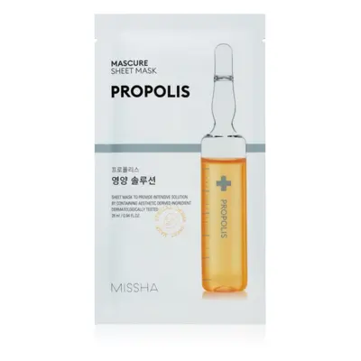 Missha Mascure Propolis tápláló gézmaszk érzékeny és irritált bőrre 28 ml