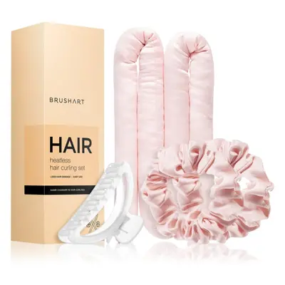 BrushArt Hair Heatless hair curling set hajgöndörítő készlet Pink