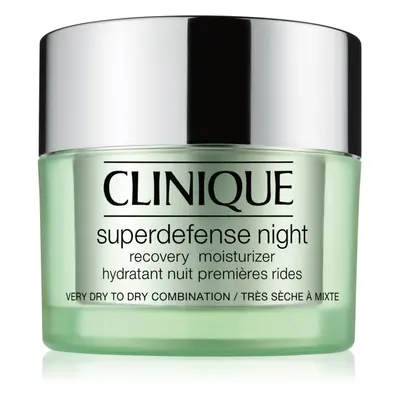 Clinique Superdefense™ Night Recovery Moisturizer éjszakai hidratáló krém a bőröregedés első jel