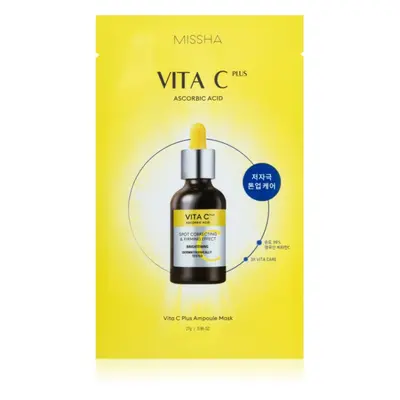 Missha Vita C Plus fehérítő gézmaszk C vitamin 27 g