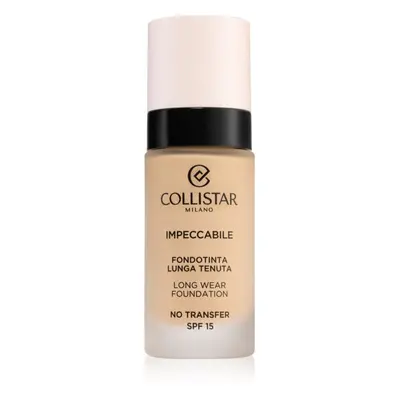 Collistar Impeccabile Long Wear Foundation tartós alapozó SPF 15 1R Rosy Avory 30 ml