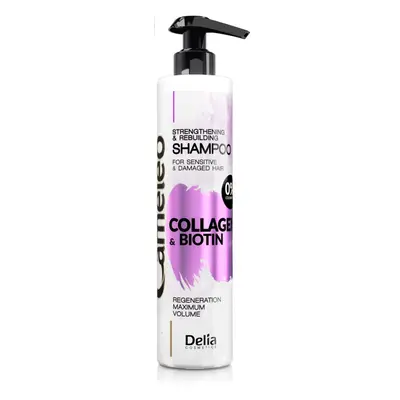 Delia Cosmetics Cameleo Collagen & Biotin erősítő sampon a sérült, töredezett hajra 250 ml