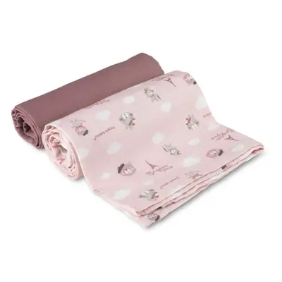 canpol babies Muslin Squares mosható pelenkák Pink 70x70 cm 2 db