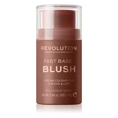 Makeup Revolution Fast Base tonizáló balzsam ajakra és arcra árnyalat Mauve 14 g