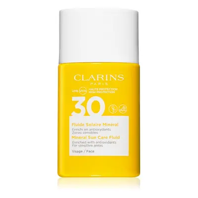 Clarins Mineral Sun Care Fluid ásványi napozó folyadék arcra SPF 30 30 ml