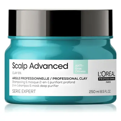 L’Oréal Professionnel Serie Expert Scalp Advanced 2 az 1-ben sampon és pakolás zsíros hajra és f