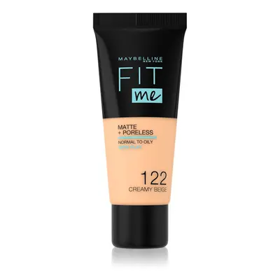 MAYBELLINE NEW YORK Fit Me! Matte+Poreless pórusösszehúzó és mattító alapozó normál és olajos bő