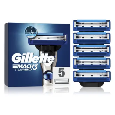 Gillette Mach3 Turbo tartalék kefék 5 db