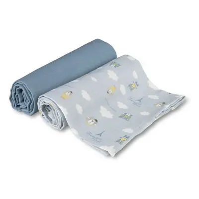 canpol babies Muslin Squares mosható pelenkák Blue 70x70 cm 2 db