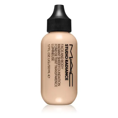 MAC Cosmetics Studio Radiance Face and Body Radiant Sheer Foundation könnyű alapozó arcra és tes