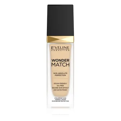 Eveline Cosmetics Wonder Match tartós folyékony alapozó hialuronsavval árnyalat 05 Light Porcela