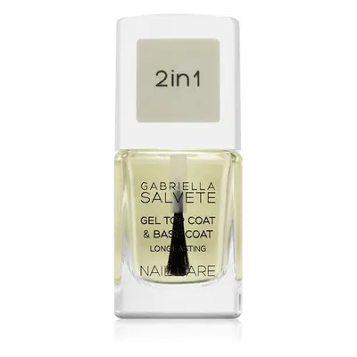 Gabriella Salvete Nail Care Top & Base Coat bázis- és fedőlakk géles textúrájú 11 ml