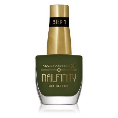 Max Factor Nailfinity Gel Colour géles körömlakk UV/LED lámpa használata nélkül árnyalat 595 Gre