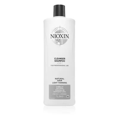 Nioxin System 1 Cleanser Shampoo tisztító sampon vékonyszálú és normál hajra 1000 ml