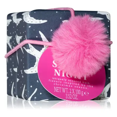 The Somerset Toiletry Co. Bath Collection Festive Pop pezsgőtabletta fürdőbe Snowy Night 2x100 g