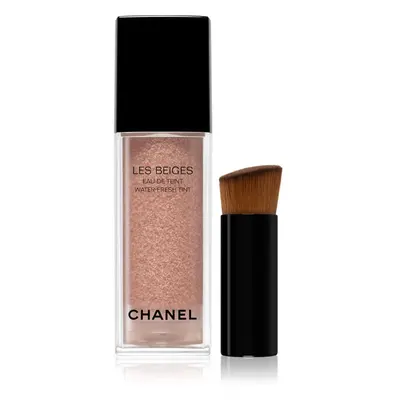 Chanel Les Beiges Water-Fresh Tint könnyű hidratáló alapozó applikátorral árnyalat Deep 30 ml