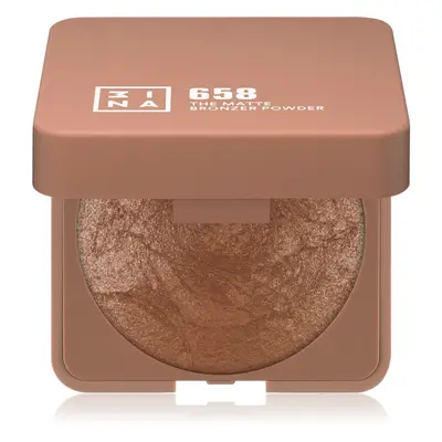 3INA The Bronzer Powder kompakt bronz púder árnyalat 658 Matte Sand 7 g