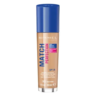 Rimmel Match Perfection folyékony make-up SPF 20 árnyalat 303 True Nude 30 ml