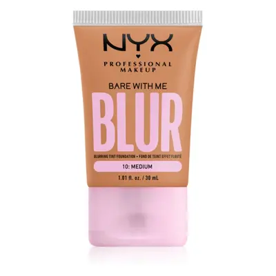 NYX Professional Makeup Bare With Me Blur Tint hidratáló alapozó árnyalat 10 Medium 30 ml