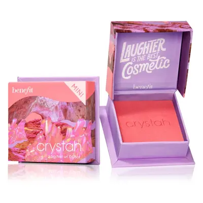 Benefit Crystah WANDERful World Mini púderes arcpír árnyalat Strawberry pink 2,5 g