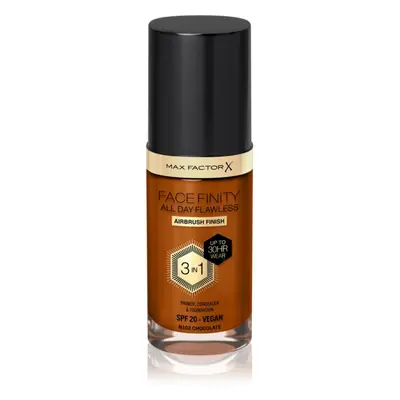 Max Factor Facefinity All Day Flawless tartós alapozó SPF 20 árnyalat N102 Chocolate 30 ml