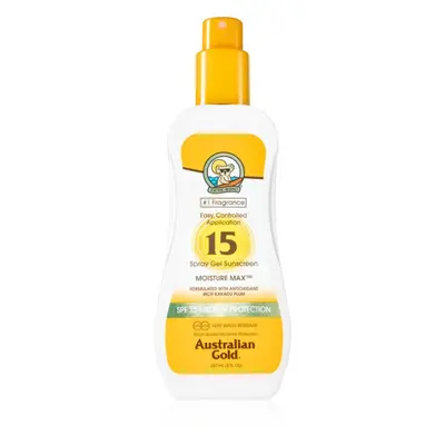 Australian Gold Spray Gel Sunscreen védő spray a káros napsugarak ellen SPF 15 237 ml