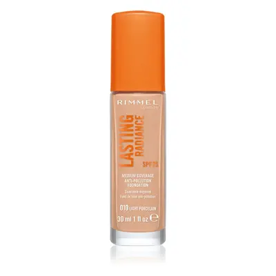 Rimmel Lasting Radiance élénkítő make-up SPF 25 árnyalat 010 Light Porcelain 30 ml