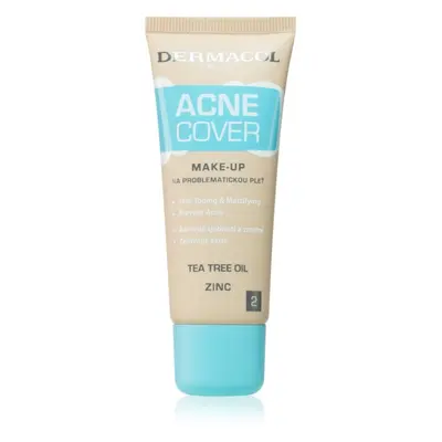 Dermacol Acne Cover nyugtató make-up teafaolajjal árnyalat No. 2 30 ml