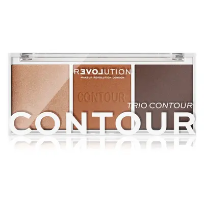 Revolution Relove Colour Play Púderes highlight és kontúr paletta árnyalat Bronze Sugar 6 g