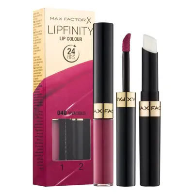 Max Factor Lipfinity Lip Colour hosszan tartó rúzs balzsammal árnyalat 040 Vivacious 4,2 g