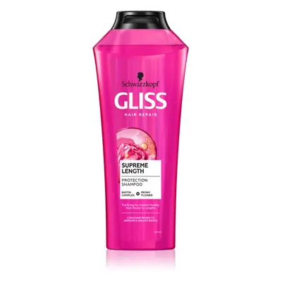 Schwarzkopf Gliss Supreme Length ápoló sampon hosszú hajra 400 ml