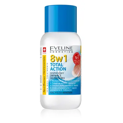 Eveline Cosmetics Nail Therapy Professional körömlakklemosó aceton nélkül 8 az 1-ben 150 ml