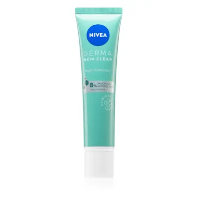 Nivea Derma Skin Clear lágy éjszakai peeling 40 ml