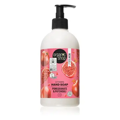 Organic Shop Pomegranate & Patchouli Kézápoló folyékony szappan pumpás 500 ml