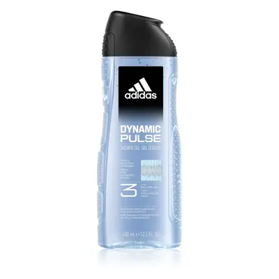 Adidas Dynamic Pulse tusfürdő gél arcra, testre és hajra 3 az 1-ben 400 ml