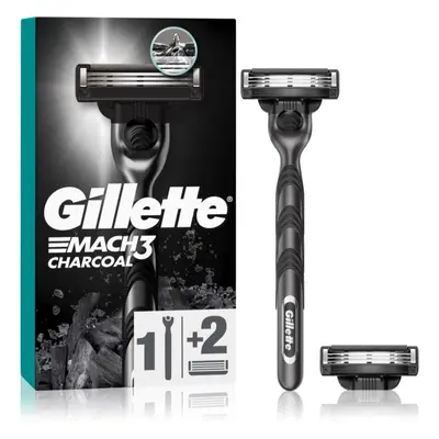 Gillette Mach3 Charcoal borotva + tartalék pengék 2 db