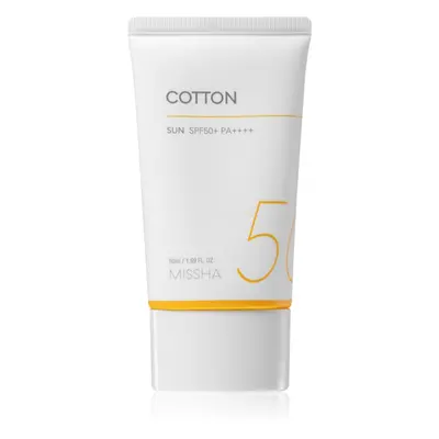 Missha All Around Safe Block Cotton Sun napozó krém SPF50+ az érzékeny és allergiás bőrre 50 ml