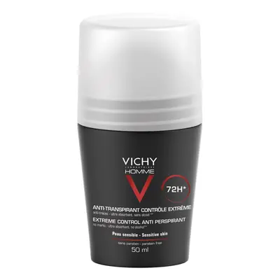 Vichy Homme Deodorant golyós dezodor roll-on az erőteljes izzadás ellen 72h 50 ml