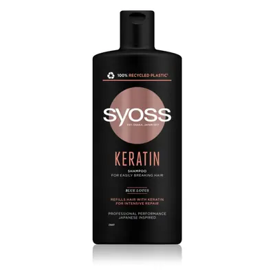 Syoss Keratin keratinos sampon hajtöredezés ellen 440 ml