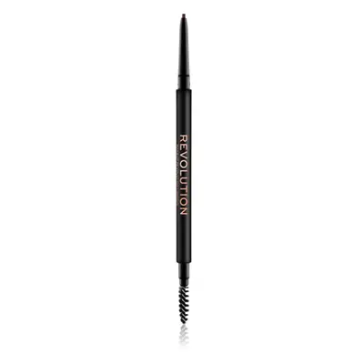 Makeup Revolution Precise Brow Pencil precíz szemöldökceruza kefével árnyalat Medium Brown 0.05 