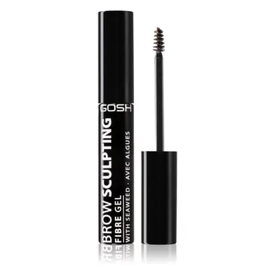 Gosh Brow Sculpting Fibre Gel szemöldökzselé kefével árnyalat 001 Nutmeg 8 ml