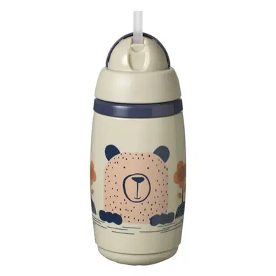 Tommee Tippee Superstar Insulated Straw Grey bögre szívószállal gyermekeknek 12m+ 266 ml