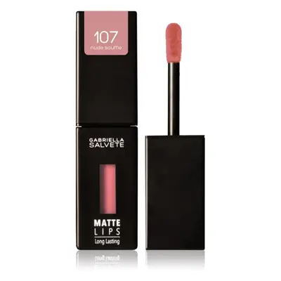 Gabriella Salvete Matte Lips hosszantartó folyékony rúzs matt hatással árnyalat 107 Nude Souffle